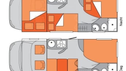 A-type – Compact young camper; very fully equipped