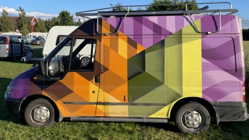 Unique, off-grid Ford Transit for two people