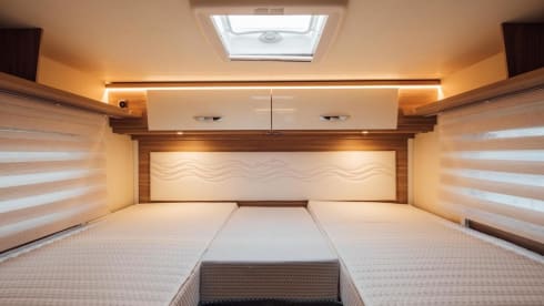 4p Bürstner luxury semi-integrated camper from 2021