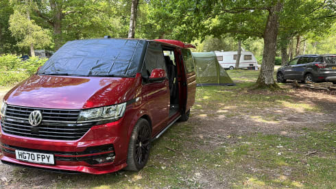 Red adventure – 4 berth Volkswagen campervan from 2020