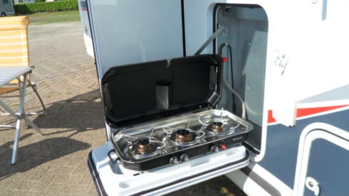 Beautiful luxury family camper Challenger Prium XG with powerful engine