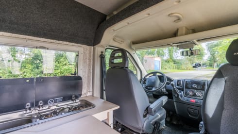 Peugeot Boxer L1H2 bus camper, perfect for a quick getaway.