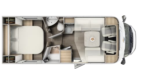Carado T459 Automaat – Experience the freedom! Very spacious luxury - Queen bed - separate shower