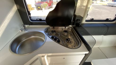Luxurious, modern family camper