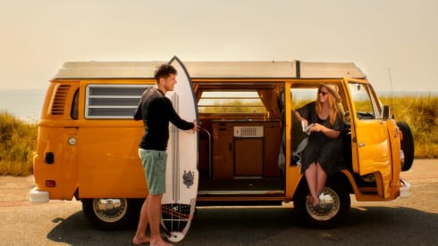 Ga op duurzame roadtrip met Calandria! ⚡️🚐 – 100% Electric! ⚡️ VW T2 "Calandria"
