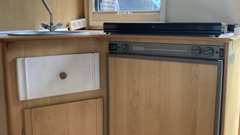 6p family camper with bunk beds