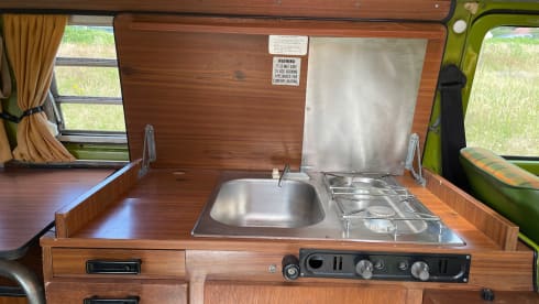 Beautiful vintage Volkswagen T2 camper from 1976