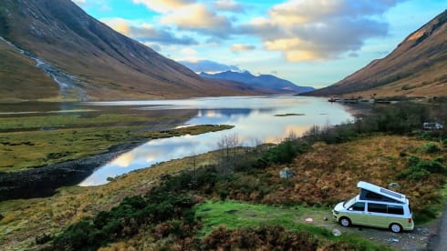 Ben Roamer – 4 berth Volkswagen T6 Campervan Rental Perthshire Scotland