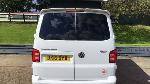 4 berth Volkswagen Transporter Campervan With Pop Top  from 2016