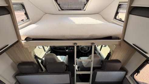 Great Scottish Cruiser – Caravane Fiat 7 couchages avec alcôve à partir de 2021