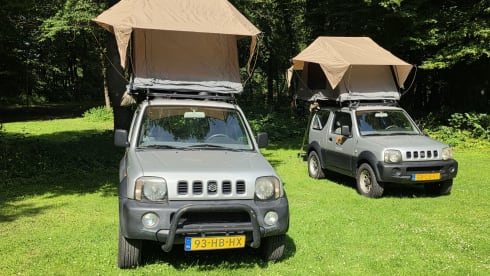 Beleef het avontuur met deze Suzuki Jimny met daktent!