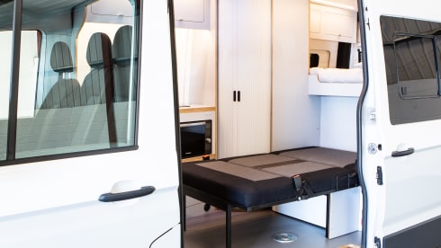 4 Berth VW Craftervan with Shower and Loo (Off Grid-able)