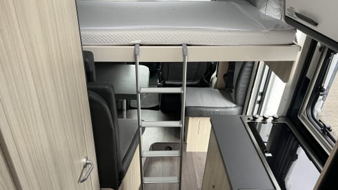 Jimmy – Super camper with lifting bed and length beds