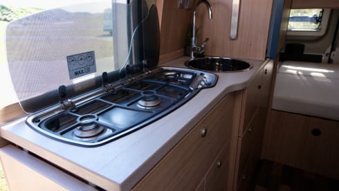Atmospheric 4p Knaus Boxstar Family bus camper