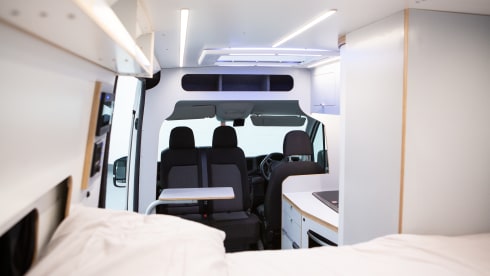 4 Berth VW Craftervan with Shower and Loo (Off Grid-able)