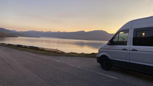 4 Berth VW Craftervan with Shower and Loo (Off Grid-able)