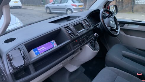 Tracey – Big VW Transporter - sleeps 4 + a child