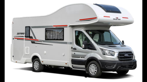 Roller Motorhome hire 675 – Rollerteam 675 adventure 6 sleeper/6 Belts