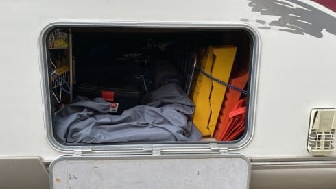 Comfortable retro touring camper.