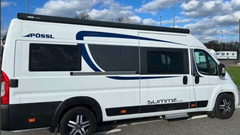 Stijn – Luxury Pössle Bus Camper from 2021 - Including 2 electric bicycles & air conditioning 