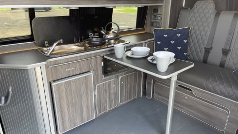 Wallis  – High Spec VW T6 CamperKing Conversion.  Sleeps 4 & Seats 5