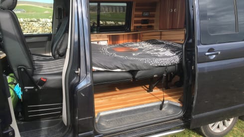 4 berth Volkswagen campervan 2016 6 speed, unique wooden interior