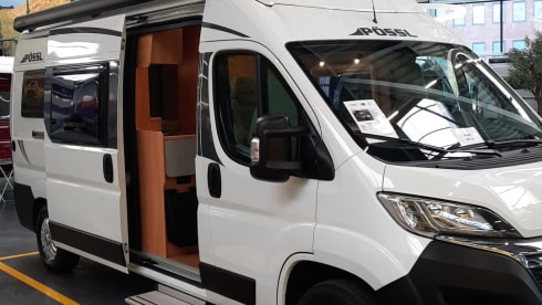 Pössl Bus Camper (2021) with lifting roof