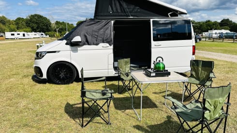 4 berth Volkswagen Transporter campervan from 2020