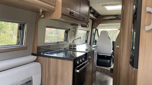 Our home away from home  – 4 berth Swift bus from 2018