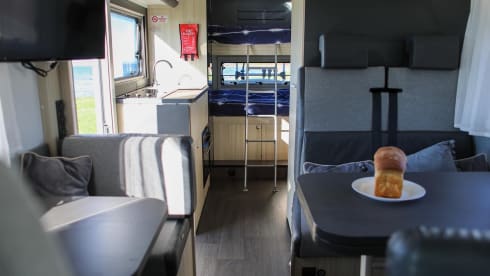 Saltire sunsets Motorhome hire  – 6 berth Fiat alcove from 2021