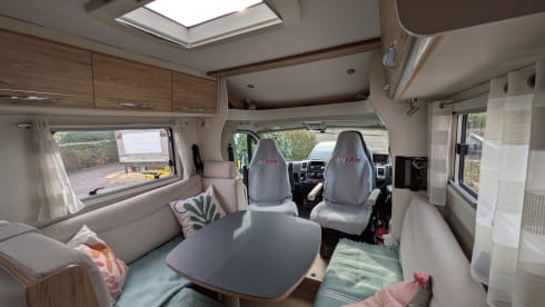 Fully off grid 4 berth Pilote semi-integrated motorhome from 2019