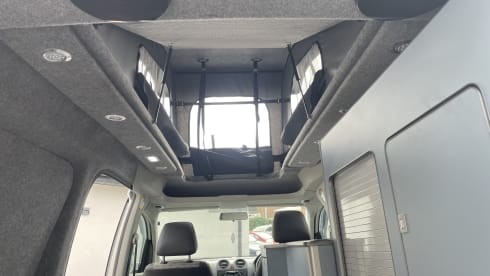 Caddy  – VW Caddy Maxi Micro Campervan. 4 Berth. 