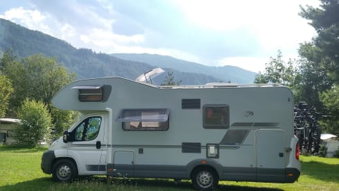 Luxury family camper ready for wonderful trips