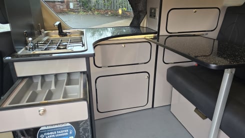 Ebony – 4 berth Toyota campervan from 2009