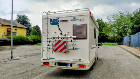 Campervan with sloping ceilings