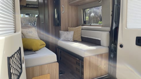 Our home away from home  – 4 berth Swift bus from 2018