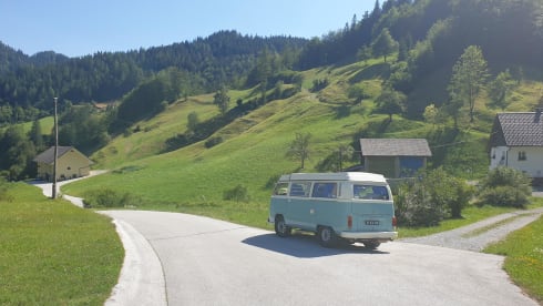 Brum – Volkswagen T2 baby blue with 6 cylinder