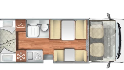 Mobile home with 6 sleeping places - My home is where my camper is