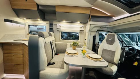4p luxury Dethleffs with air conditioning and towbar from 2019
