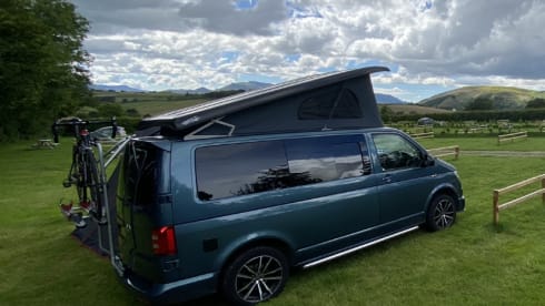 Bluey the Transporter Heeler – VW T6 Petrol Blue, 4-Berth
