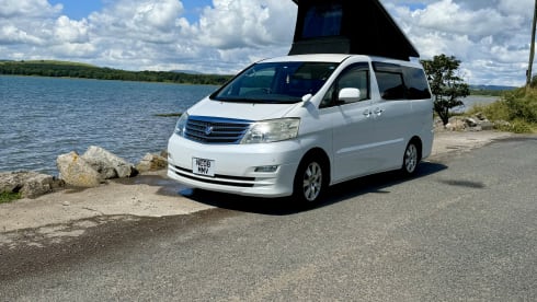 The Ban Van – Toyota Alphard camper for hire 