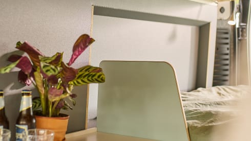 - voor de uitslapers – Camping-car modulaire avec toit relevable pour 4 personnes