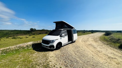 4 berth Volkswagen Transporter campervan from 2020