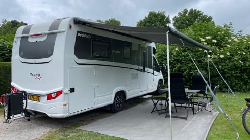 4p luxury Dethleffs with air conditioning and towbar from 2019