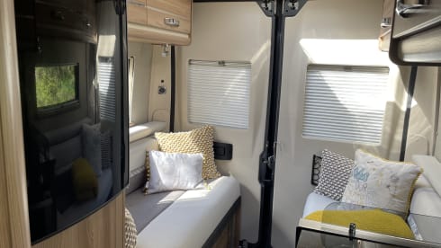 Our home away from home  – 4 berth Swift bus from 2018