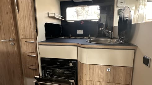 Fully off grid 4 berth Pilote semi-integrated motorhome from 2019