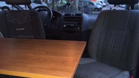 CZN  – Toyota campervan, a very luxurious tent (insurance is included)