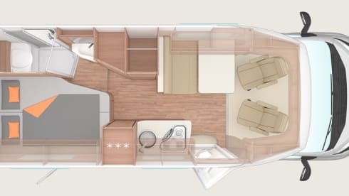 Weinsberg 600MF Pepper Edition – Very complete new 2-person semi-integrated camper (June 2022)