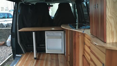 4 berth Volkswagen campervan 2016 6 speed, unique wooden interior