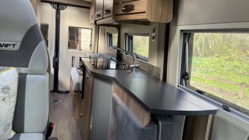 Our home away from home  – 4 berth Swift bus from 2018